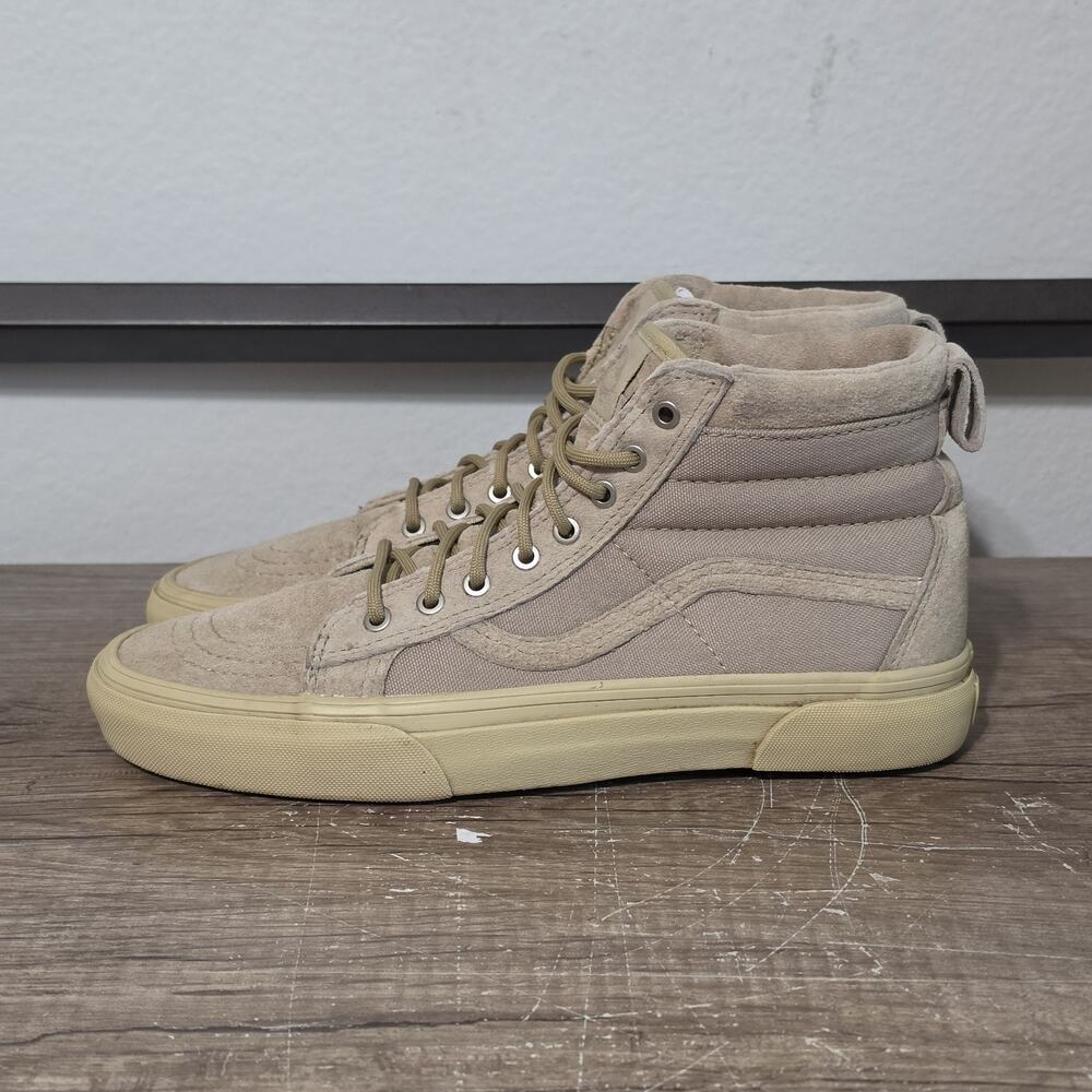 Vans Sk8-Hi MTE Men's Athletic Skate Shoes Size 8 Beige